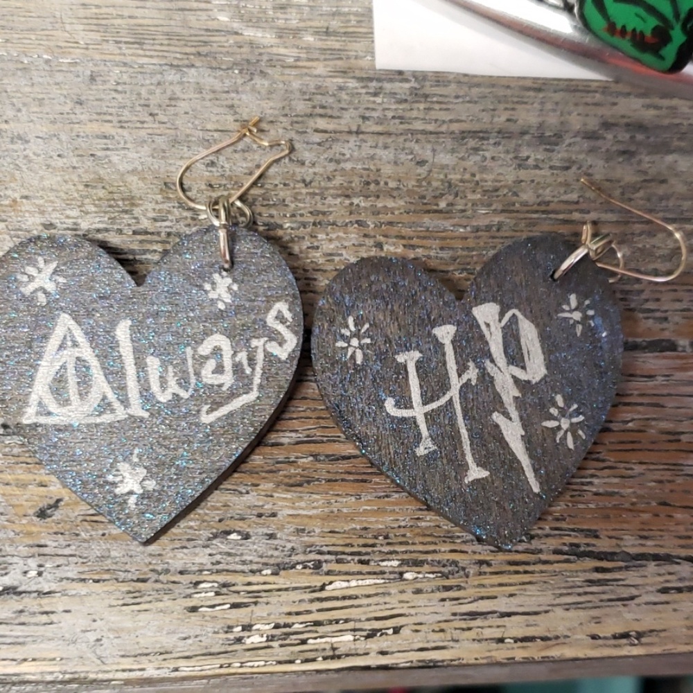 Hand painted Harry Potter earrings